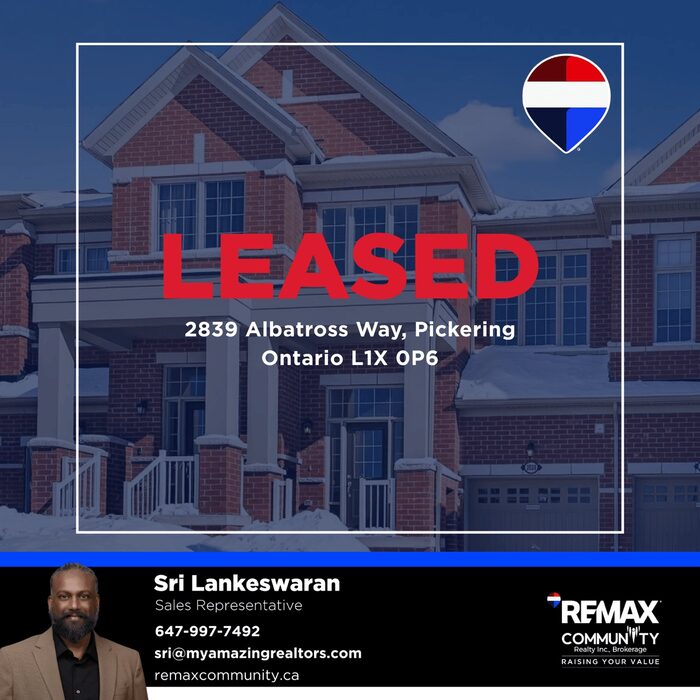 Leased · 2839 Albatross Way, Pickering